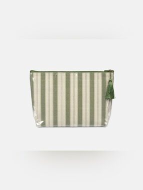 Dairy Boy Small Green Pinstripe Farm Friends Makeup Bag. 💚⚡️